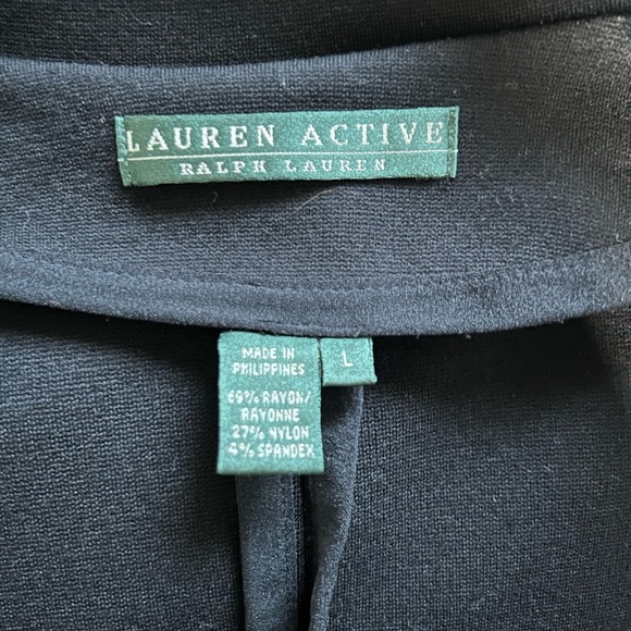 Ralph Lauren Black Blazer with White Trim Size Large - Picture 3 of 3